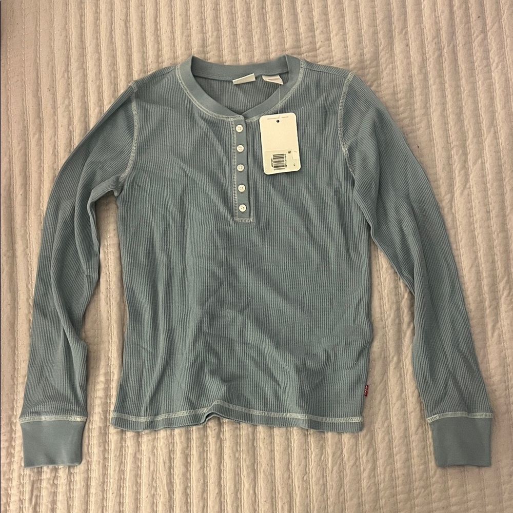 Levi's Light Blue Long Sleeve Tee